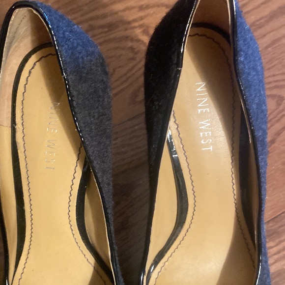 Nine West Heels, Textile Manmade Uppers, Size 8, 4 1/2”heel,like new,hardly worn - Picture 2 of 6